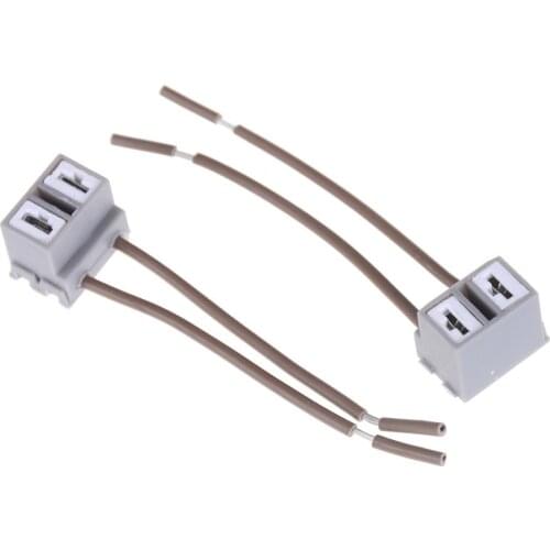 2PCS New H7 Wiring harness Car 2 Pin way Electrical Wire Connector Plug automobile Connectors Adapters for HID car Lamp