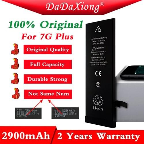 2021 Original 10pcs DaDaXiong Factory Battery For iPhone 7P 7Plus 7 Plus 0 Cycle 2900mAh Replacement Repair Parts BMTI7PFFB