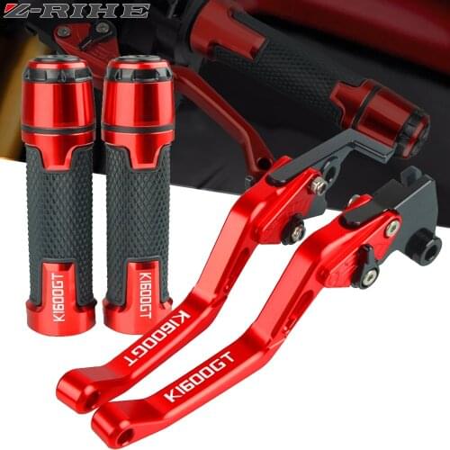 Motorcycle CNC Accessories Adjustable Extenable Brake Clutch Levers Handlebar Knobs Handle Grips For BMW K1600GT 2014-2016 2015