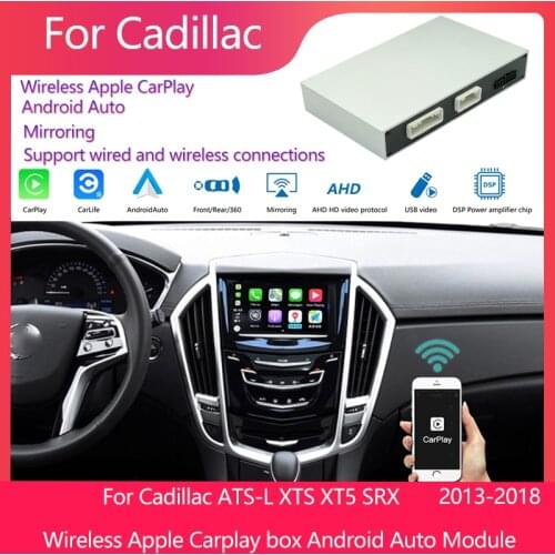 Car Ai Wireless Apple Carplay Box Android Auto Module For Cadillac ATS-L XTS XT5 SRX Mirror Link Decoder Module