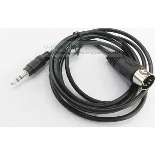 DIN 5Pin Male Plug To 3.5MM Stereo Male Jack Plug Audio Extension Cable About 1.5M/Free Shipping/1PCS