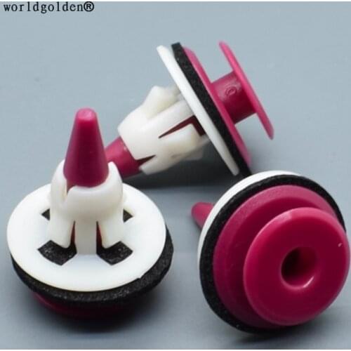 Worldgolden 100pcs plastic clip Trim Panel Retainer for Nissan