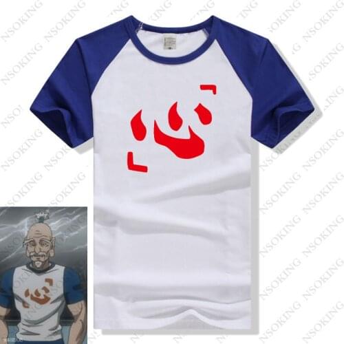 Anime Hunter x Hunter Aizakku Netero T-shirt Cosplay T shirt Men Women Couples Summer Heart Words Casual Short Sleeve Tee Tops