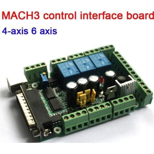 DYKB Engraving machine MACH3 control interface board USB CNC 4 axis 6 axis 0-10V PWM spindle speed control 12v 24v