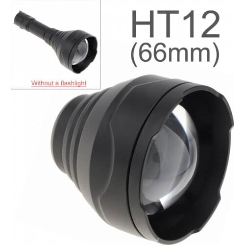 HT9/HT11/HT12 Lens Replaceable Thickened Flashlight Head for 31MM Diameter Hunting Torch