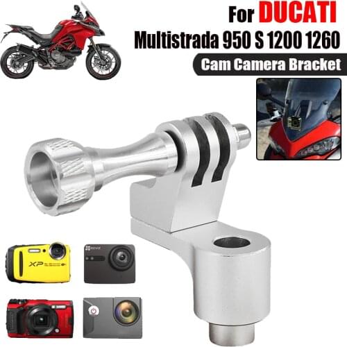 For DUCATI Multistrada 950 S 2015-On Multistrada 1200 1260 ENDURO 2018-On Motorcycle GoPro Cam Camera Bracket Recorder Holder