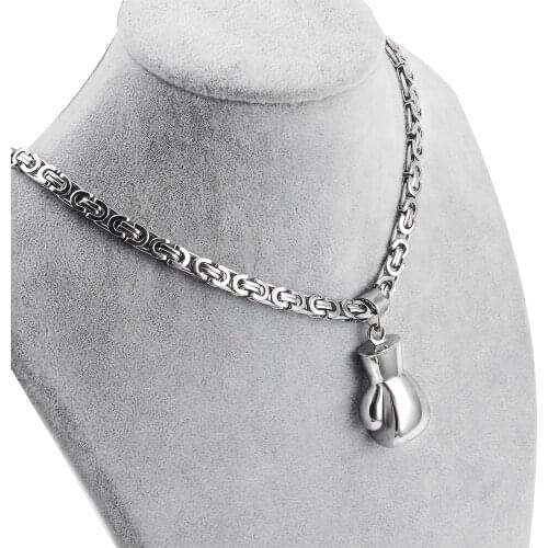 Customizable Byzantine Chain Necklaces Mens Punk Stainless Steel Jewelry Pendant Necklace For Mens womens Emperor Chain Gifts