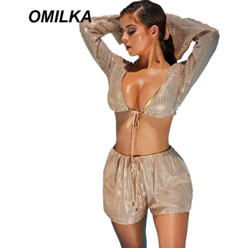 OMILKA Women's Beach Shorts