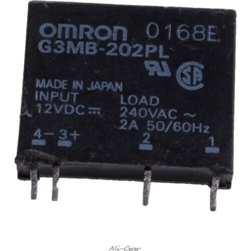 1Pc New Solid State Relay G3MB-202P DC-AC PCB SSR In 12V DC Out 240V AC 2A