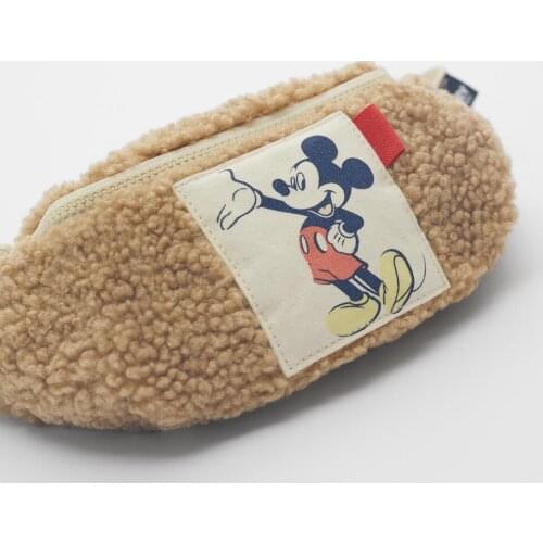 Disney new cartoon Mickey Mouse waist bag childrens handbags cute fashion bags boy girl backpack