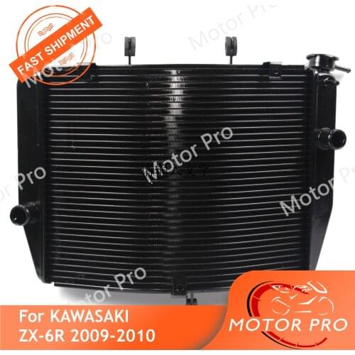 Motorcycle Radiator For Kawasaki Ninja ZX6R 2009 2010 Engine Water Cooling Cooler Accessories ZX-6R ZX 6R Motorbike Parts