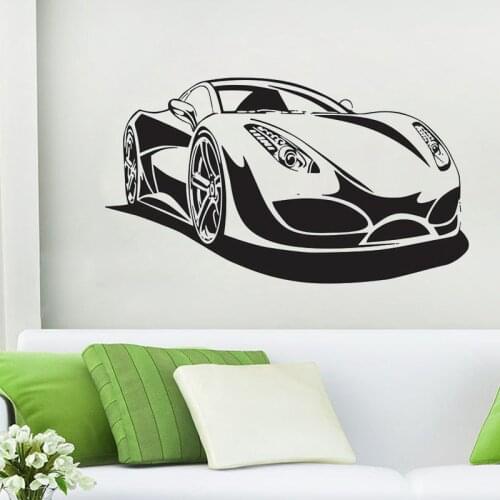 Sports Car Racing Speed Wall Sticker Home Decor Living Room Bedroom Decoration Boys Room Wall Art Decals Removable Wallpaper