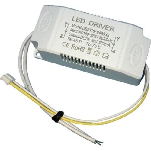 Segmented color temperature LED drive power 8-24WX2 White Warm white light power ceiling dimming Driver x10