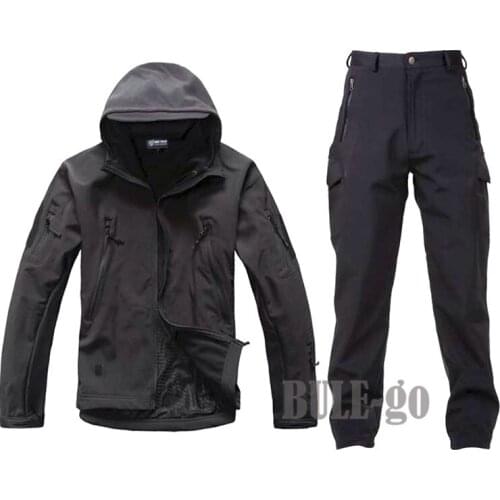 Tactical TAD Gear Soft Shell Camouflage Outdoor Waterproof Jacket Set Men Army Sports Hunting Clothes Military Jacket+Pant