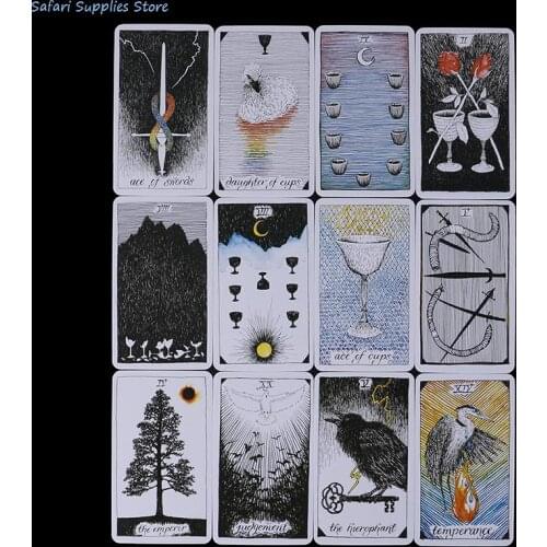 Wild Unknown Tarot Deck Rider Oracle Cards Mysterious Animal Totem Tarot Cards Deck 78 Cards, Guidance - Board Game 78Pcs/set