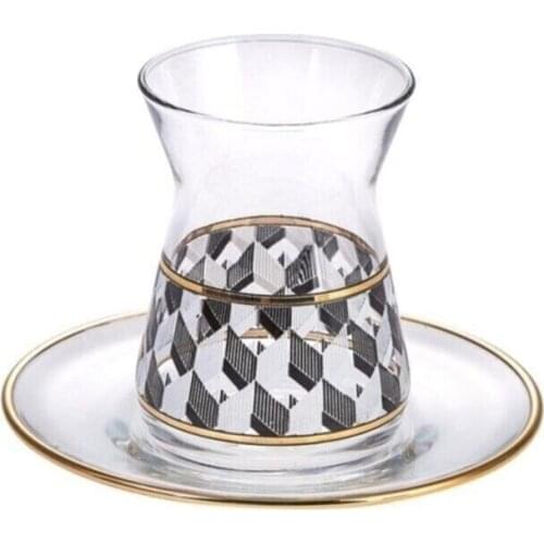 Turkish Tea Cup Traditional Gold Gilded Turkish Tea Cup 6 Personality 12 Piece Tea Turkish Arab Ottoman Tea Set Tea coffee Mug