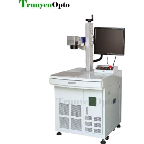 Good service 20W 30W 50W fiber laser marking machine for logo 2d code metal CAS with Raycus fiber laser source