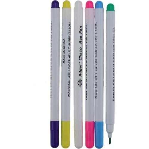 YOKOYAMA 4Pcs Stitch Marker Soluble Cross Stitch Water Erasable Pens Grommet Ink Fabric Marking Pens DIY Needlework Sewing Tool