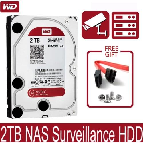 WD20EFRX network storage 3.5 '' NAS hard disk red disk 2TB 5400 RPM 64M Cache SATA III 6Gb/s 2000GB HDD HD Harddisk