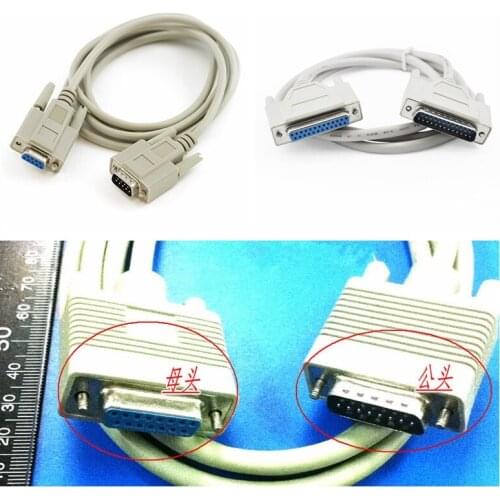 1PC Connector Extension Cable Male to Female to Plug USB Adapter Cable DB9/15/25