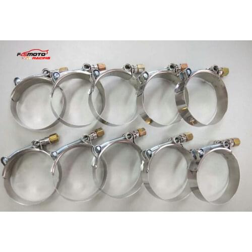 10 x Silicone Hose Clamp Stainless Steel T-Bolt 79-87mm 3.11"-3.42"inch