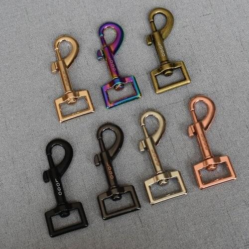 10 Pcs/Lot 20mm Metal Clasps Lobster Dog Collar Snap Hook Leather We Provide Laser Engraving Service Customize LOGO Accessories