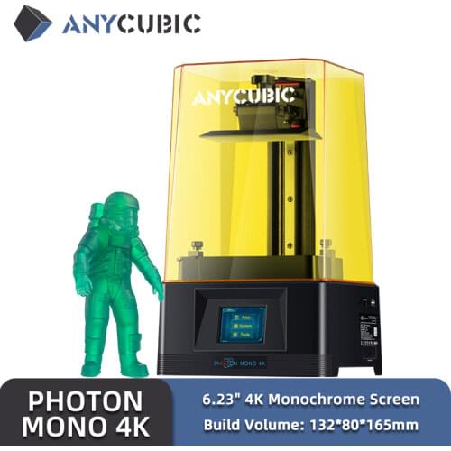 ANYCUBIC Photon Mono 3D Printer UV Resin Printers with 6 inch 2K Monochrome LCD Screen & Fast Printing Speed 130x80x165 mm