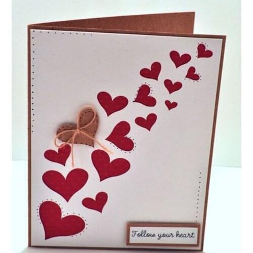 6*4.5CM Heart new Metal Steel Cutting Dies for DIY Embossing Scrapbook Paper Craft Cards stencil stamps Dies