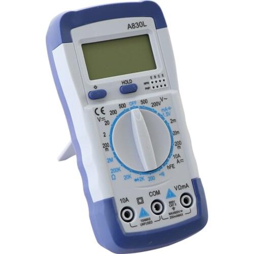 A830L Digital Multimeter Profesional Voltmeter Diode Freguency Multitester Current Tester Luminous Display with Buzzer Function