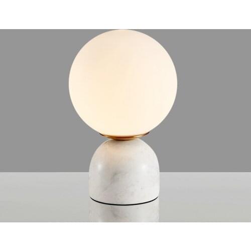Art marble table lamp Nordic modern simple bedroom lamps for nightstand EU US AU UK plug table lamps for living room WF1024