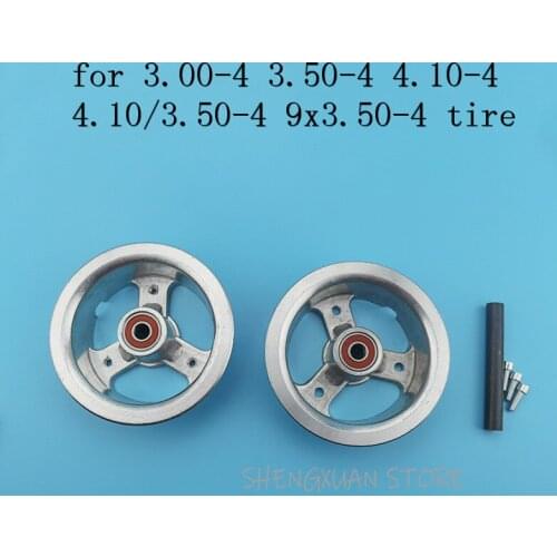 Free shipping 3.00-4 3.50-4 4.10-4 4.10/3.50-4 9x3.50-4'' 4 inch Alloy Rims Wheel hub for scooter bike motorcycle ATV Go Kart