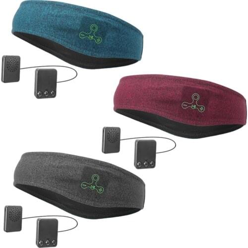 Wireless bluetooth 5.0 Earphones Sleeping Eye Mask Music player / Sports headband Travel Headset Speakers Built-in Speakers Mic