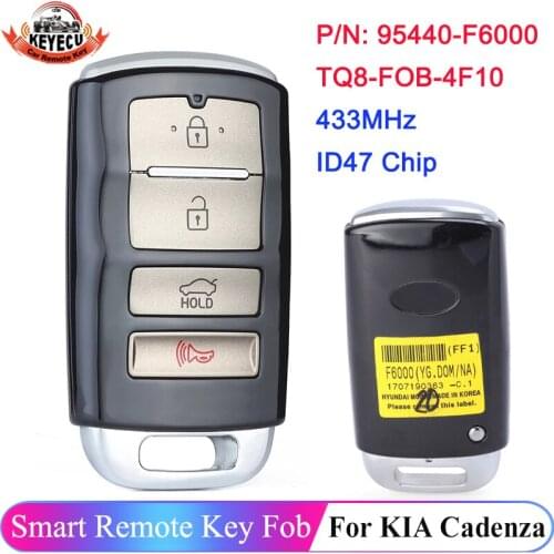 KEYECU Original Smart Remote Car Key Fob 433MHz ID47 for KIA Cadenza P/N: 95440-F6000 FCCID: TQ8-FOB-4F10
