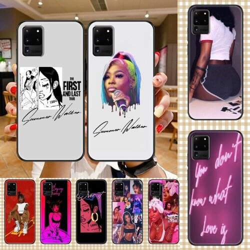 Rapper Summer Walker Phone case For Samsung Galaxy Note 4 8 9 10 20 S8 S9 S10 S10E S20 Plus UITRA Ultra black painting hoesjes