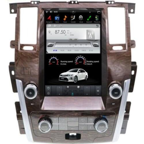 Pure Android Tesla style Car No DVD Player GPS Navigation For NISSAN PATROL 2010+ stereo radio tape recorder multimedia headunit
