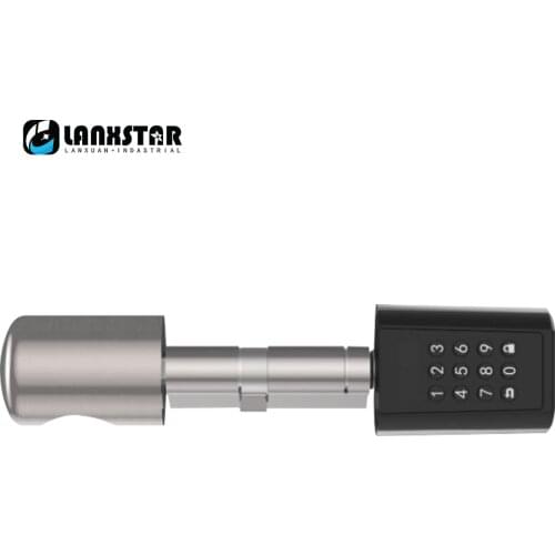 Cylinder Lock Smart Home Code Door Lock Cylinder Mobile Multi-function Electronic Door Locks Cylinder Unlock by Code Card App