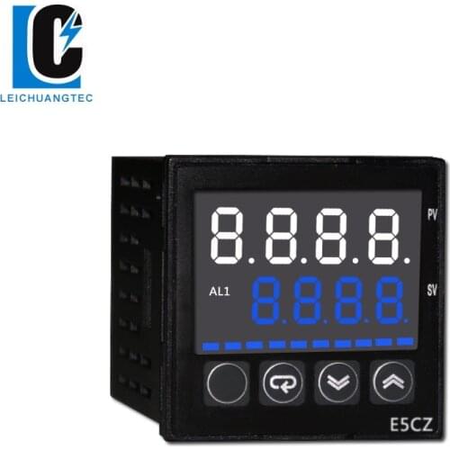 E5CZ LCD display industrial PID temperature controller with alarm, 48*48mm, 4-20mA or 0-10V output LeiChuang TEC new