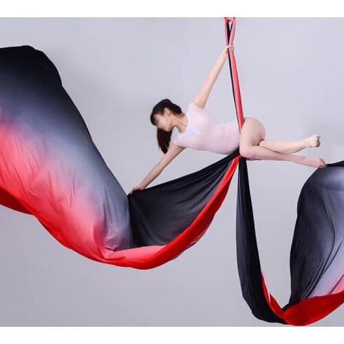 PRIOR FITNESS Aerial Yoga Hammock Fitness High Quality 14.7Meters/16Yards 100% Nylon Yoga Fabric By Dance Yoga exercise