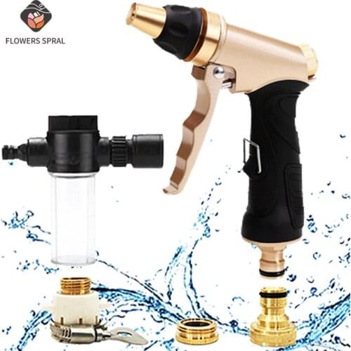 Hot Sale Car Wash With Spray Gun Retractable Hose Watering Irrigation Garden Hose 17FT-150FT Connectablegarden Hose Spray Nozzle
