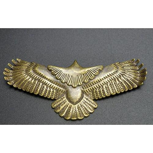 Chinese pure brass eagle Small pendant