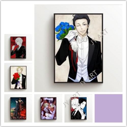 Classic Anime Wall Art Nordic Poster Print Wall Pictures Moriarty The Patriot William James Canvas Painting Home Room Decoration