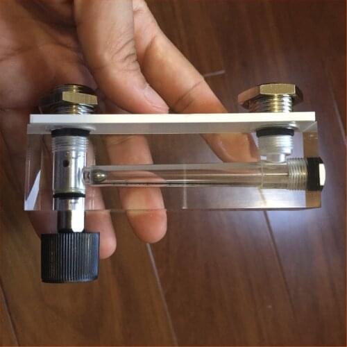 LZT-6T 6-60 ml/min Square Panel Type Liquid Flowmeter water Flow Meter rotameter LZT6T Tools Flow Measuring