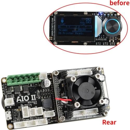 AIO II V3.2 Mainboard All in One 32 Bit MCU 32bit ST820 Driver 256 Microsteps Controller Board with Marlin For 3D printer CNC