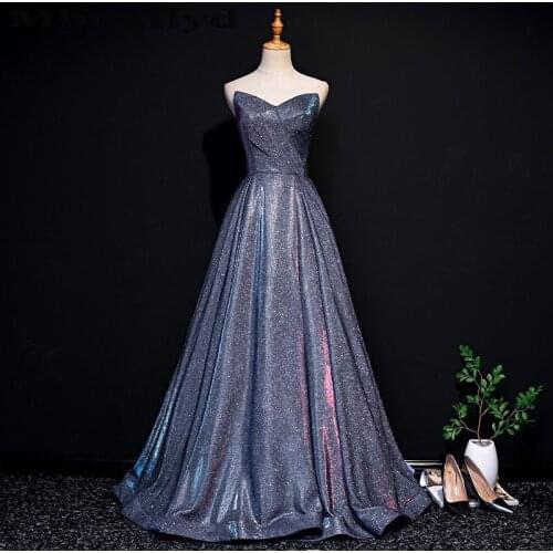 Mbcullyd Purple Sequined Prom Dresses 2020 Formal Long Sweep Train Girls Evening Gowns Cheap A-line Backless Vestidos de fiesta