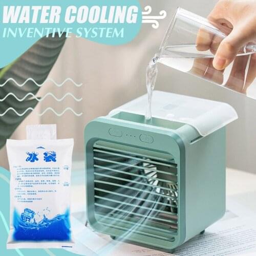 Mini Air Cooler Portable Air Conditioner Home Air Conditioning Humidifier Purifier Usb Desktop Ventilador Увлажнитель Воздуха#g4