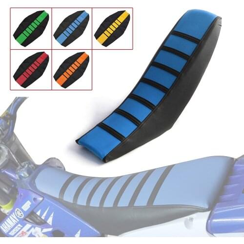 Motorcycle Striped Soft-Grip Gripper Soft Seat Cover Rubber Motocross For Yamaha XT250 TRICKER DT230 DT125 Gas Gas Dirt bike