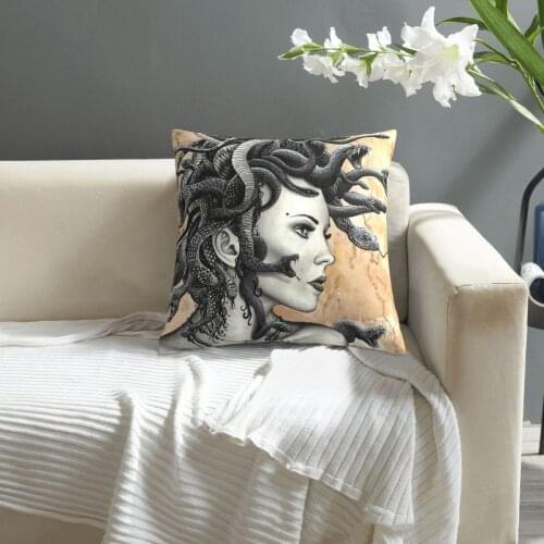 Medusa pillowcase printed cushion cover sofa waist pillow pillow cover