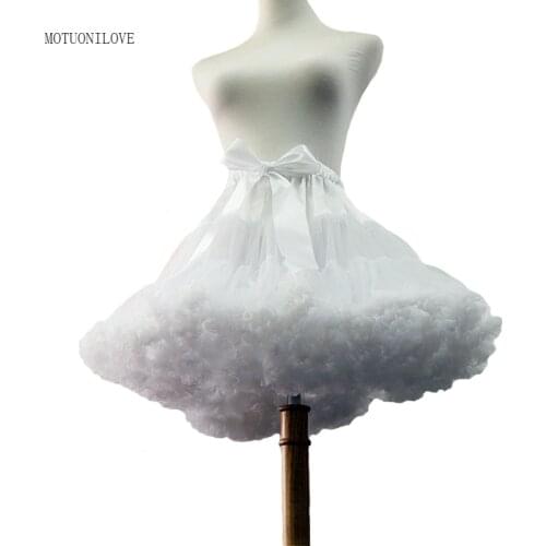 New Arrival Petticoats Wedding Bridal Crinoline Lady Girls Underskirts for Party White Black Ballet Dance Skirts Rockabilly Tutu