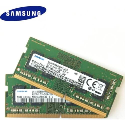 Samsung Laptop DDR4 8GB (2pcsX4GB) PC4 2666V DIMM notebook Memory 4G DDR4 2666 MHZ Laptop memory notebook RAM