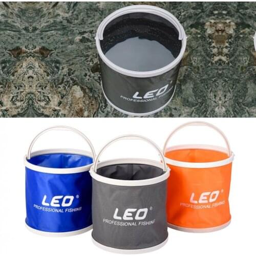 200 x 17mm Portable Lightweight Durable Folding Canvas Bucket Fishing Accessories Tackle for Live Fish Water Storage
